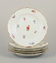 Meissen, 
Germany.
Five dinner 
plates in 
porcelain.