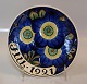 Royal 
Copenhagen 
Aluminia 
Juleplatte 1921 
I fin og hel 
stand 
