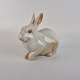 Porcelænsfigur 
af hvid kanin 
sidddende.
Bing og 
Grøndahl.
Nr. 2442
Højde 9,5 cm
Bredde 6 ...