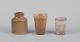 Elly Kuch 
(1929-2008) and 
Wilhelm Kuch 
(1925-2022).
Three unique 
ceramic vases.
Glaze in sandy 
...