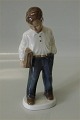 Lyngby figur. 
Skoledreng 19 
cm  Stemplet 
med Kongelig 
Krone, 
Handpainted, 
Copenhagen, 
Made in ...