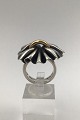 Georg Jensen 
Sterling Silver 
/ Gold Ring No. 
400 Lene Munthe 
Measures Ring 
Size 51 (US 5½) 
 ...