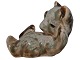 Lille Søholm keramik figur, legende bjørneunge.Længde 7,5 cm.Perfekt stand.