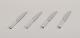 Georg Jensen 
Pyramid.
Four 
short-handled 
lunch knives in 
sterling silver 
with stainless 
steel ...