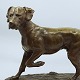 Lauritz Jensen; Pointer hunting dog in brown patinated bronze