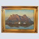 Emanuel A. Petersen; Oil painting, Umanakoen / Uummannaq