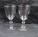 Barrel glasses from a Danish glass factory. Smooth 

wine glasses with round button on stem 10.5cm 
