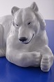 White porcelain 
figurine Polar 
bear from Royal 
Copenhagen 
polar bear  no. 
21520, Height 
13 cm. ...