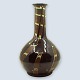 Kähler; Vase med slank hals, med brun og turkis glasur
