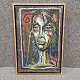 Oliemaleri på 
lærred. 
Multifarvet 
impressionistisk 
portrætmaleri 
af kvinde
Kunstner 
Gombor ...