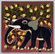 Acrylic on 
board. Haitian 
painter.
Elephant calf. 
Naive style.
Signed: Martin 
1979.
In ...