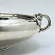 Georg Jensen silver centerpiece.Round centerpiece of lightly hammered sterling silver, adorned ...