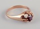 Dansk guldsmed. 
14 karat Art 
Deco guldring 
prydet med ...