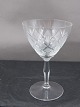 Wien Antik glas med knop på facetslebet stilk, fra Lyngby Glasværk. Rødvinsglas 13cm 