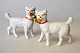 To porcelains 
hunde, 19. årh. 
Tyskland