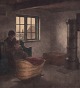 Peter Ilsted 
(1863-1933). 
”Fiskerstue 
Hornbæk”. 
Original 
radering af 
Peter Ilsted. 
1932, Opus ...