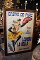 Antik fransk 
håndmalet 
reklame plakat 
på lærred 
med en rigtig 
fin patina fra 
omkring år ...