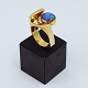 Frank Ahm; Ring i 14 kt. guld med opal