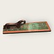 Manglebræt / Washboard  with a horse as a handle, from 1847. Dimensions: 62x19 cm