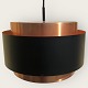 Saturn 
loftlampe 
fremstillet i 
1960'erne hos 
Fog & Mørup, i 
kobber, sort 
metal, plastic 
og med ...