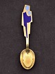 A Michelsen 
forgyldt 
sterling sølv 
jule ske 1962 
emne nr. 581773