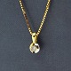Sixtus Thomsen & Søn; Necklace of 14k gold and white gold set with diamond