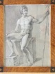 Modelstudie af 
nøgen mand 1807 
- 
Akademitegning.