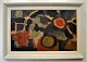 Løfgren, Hans 
(1892 - 1971) 
Denmark: 
Composition. 
Monogrammed. 
Oil on 
masonite. 16.5 
x 26 ...