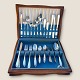 Sølvplet, 
Original WM 
Roger's 
silverplate 
Flatware, 
Trææske med 60 
dele *Pæn 
stand*