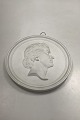 Royal 
Copenhagen 
Bisquit Platte 
med motiv af 
Thorvaldsen
Har lille 
skrab på kant
Måler ...