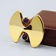 Hans Hansen; 
Broche af 14 
kt. guld, 
prydet med to 
ametyster, nr. 
111. Mål 4,8 cm 
x 3,9 cm.
Hans ...