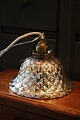 Antik , 1800 
tals loftslampe 
med vaflet 
lampeskærm i 
fattigmandssølv 

(Mercury 
Glass) med en 
...