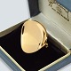 Bent Knudsen 
guldsmykke
Bent Knudsen; 
Broche i 14 kt. 
guld.
Dessin nr. 22. 
Mål 3,6 cm x 4 
cm. ...