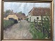 Mouritz 
Nørgaard 
(1878-1969):
Gårdexteriør - 
1930.
Olie på 
lærred.
Sign.: m.n. - 
1930.
47x60 ...