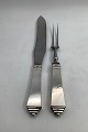 Georg Jensen 
Sterling Sølv 
Pyramide 
Forskæresæt med 
kniv og Gaffel
Måler 31cm og 
26,2cm / ...