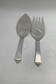 Georg Jensen 
Sterling Sølv 
Pyramide 
Fiskeanrettersæt 
No 231
Måler 24.5 cm 
+ 23 cm 
Fra 1945-1951