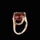 M.P. 
Christoftersen 
- Denmark. 14k 
Gold Ring with 
Citrine.