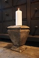 Gammel fransk 
krukke 
(Lysestage til 
bloklys) i 
massiv marmor 
med en SUPER 
fin patina. 
(MEGET ...