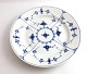 Royal 
Copenhagen. 
Musselmalet, 
riflet. 
Tallerken. 
Model 177. 
Diameter  22,5 
cm.  (2 
sortering)