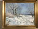 Ludvig Nielsen 
(født 1878):
Vinterlandskab 
1933 .
Olie på 
lærred.
Sign.: Ludvig 
Nielsen ...
