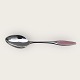 Kongelys, ske 
med lyserød 
emalje, 
Stemplet: 
Frigast 
Sterling 
Denmark, længde 
16 cm, Pæn 
brugt stand.