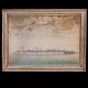 Aquarell 
zeigend das 
Festungswerk 
"Trekroner" bei 
...