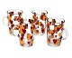 Holmegaard, 
Crystal 
Christmas 
serien, Hot 
drink glas med 
hank. Motiv 
hjerter og 
guldfirkanter. 
...