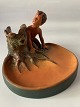 Bowl / Ashtray 
with a pahn, 
Bornholm 
ceramics, P. 
Ibsen
Height 12 cm.
Width. 17 cm.
Deck no. ...