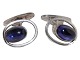 Georg Jensen 
sterling 
silver, 
cufflinks with 
blue sodalite 
stones.
Measures 2.0 
by 1.5 ...