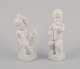 Bing and 
Grondahl. Two 
porcelain 
figurines of 
two little ...