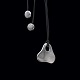 Georg Jensen. 
Halskæde i 
sterling sølv 
#463A -  
Regitze 
Overgaard.
Bomuldssnor 
med tre vedhæng 
...