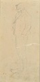 Smidth, Hans 
(1839 - 1917) 
Danmark: En 
piberygende 
bonde. Bly på 
papir. 
Signeret. 23 z 
11,5 ...