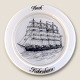 Holmegaard, 
Skibsplatte, 
1980, Bark, 
København, 
19,5cm i 
diameter, 
Design Michael 
Bang *Perfekt 
...