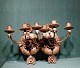 Pair of antique 

3-arms bracket 
lamps for 
candlelights